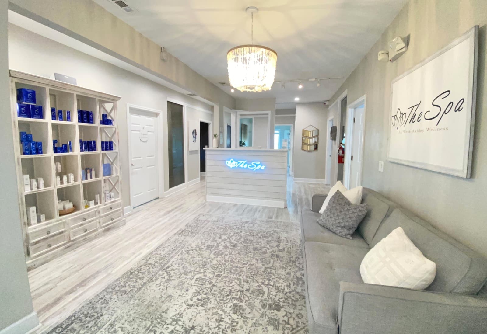 The lobby at The Spa at West Ashley